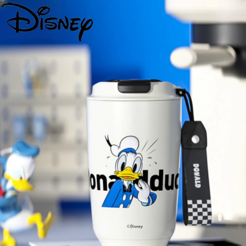 Genuine Disney's Official Mickey Thermal Insulation Cup Girls High Value Car Cooler Water Cup 400ml Coffee Cup Birthday Gift