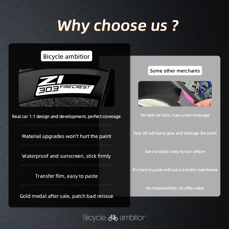 Para pegatinas de ruedas Zipp 303 2021, PVC, ajuste personalizado, accesorios de bicicleta, accesorios MTB, decorativos, sin residuos