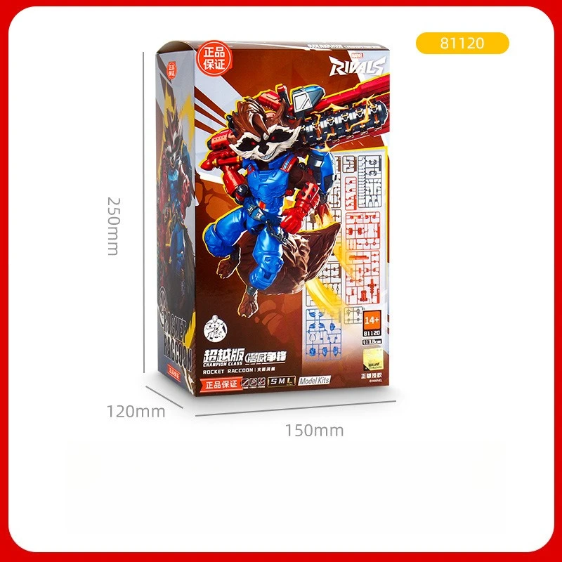BLOKEES Marvel Hero Building Block Man Beyond : Brand New Day Spider-Man Marc Spector Rocket Raccoon Assemble Model Toys - view 5