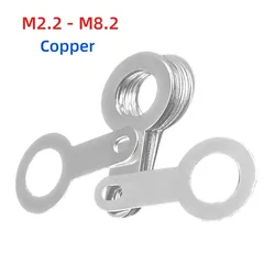 M2.2 M2.7 M3.2 M4.2 M5.2 M6.2 M8.2 Solder Tag Lug Ring Earth Connector Welding Washer Copper Soldering Lug