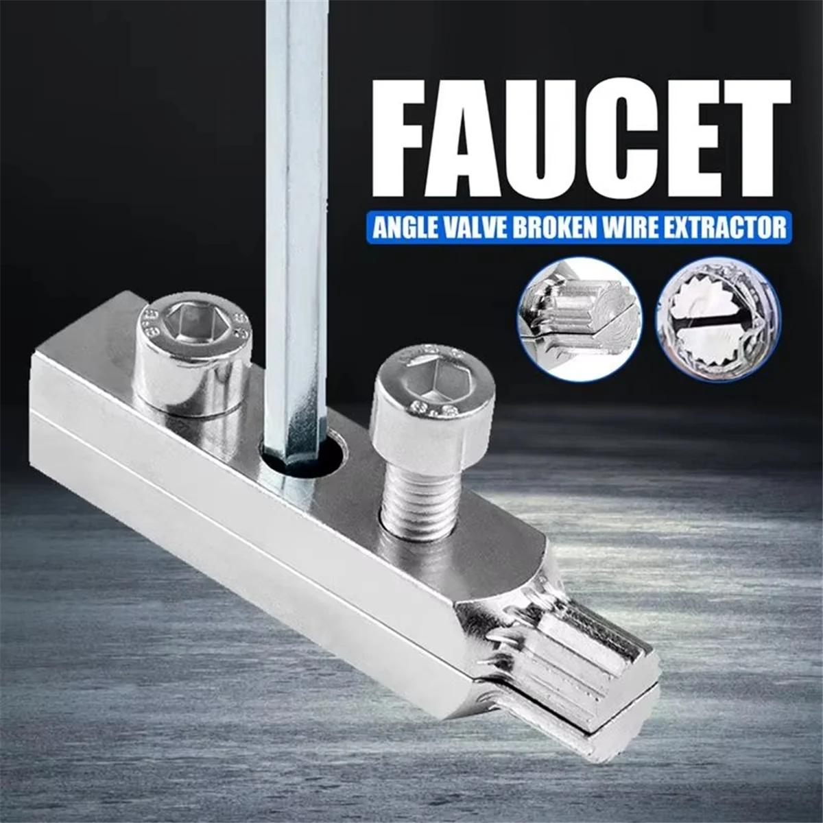 A002 Broken Pipe Extractor Tool Broken Screw Extractor Set Multifunctional Damaged Screw Bolt Remover Set Faucet Installation