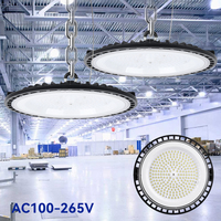 LED Industrial Lighting High Bay Shop Light UFO 200W Warehouse Light AC85-265V Cold White Commercial Bay Lighting For Garage Bar