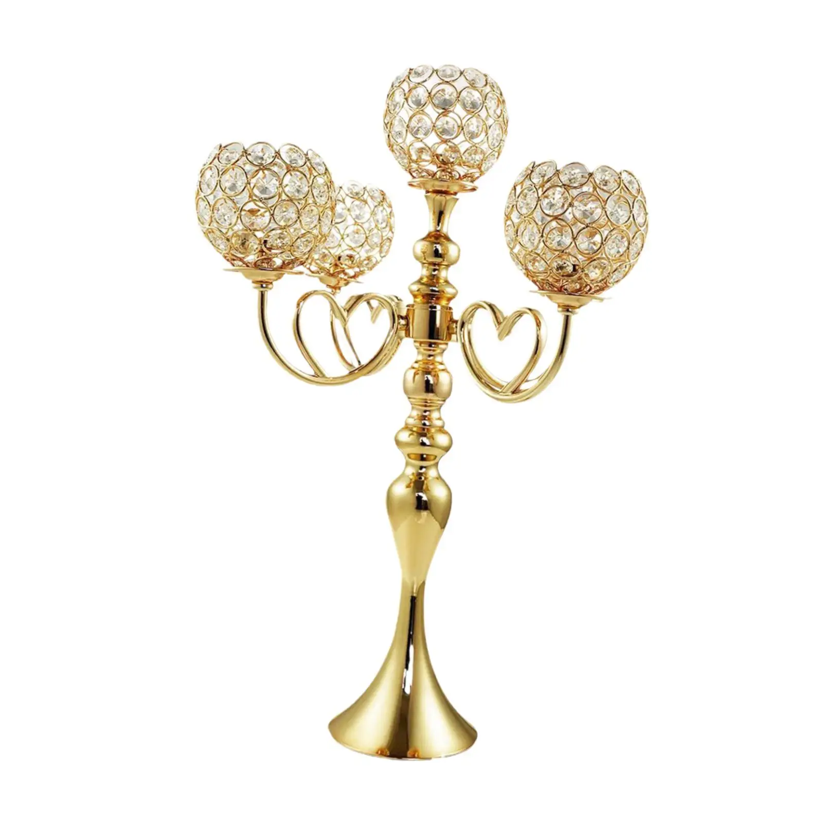 Candelabra Table Centerpiece Tealight Candle Holder, Elegant, Decorative Candlestick Holder Metal Candle Holder for Party