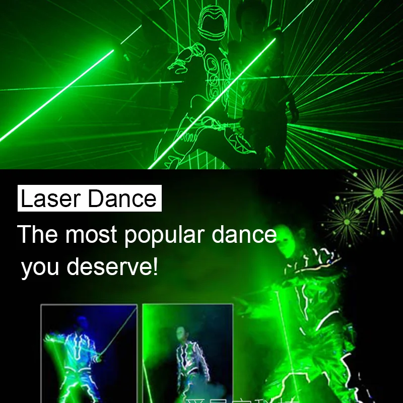 New Double Headed Green Laser Sword Laser Dance Handheld Stage Props For Laser Man Show Portable Laser Dance Props