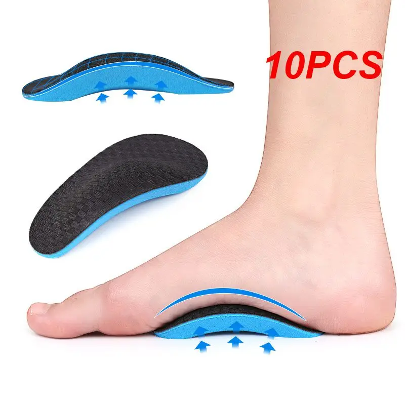 10PCS Sports Palm Protector Insole For Men Women Flat Arch Support Half Cushion Inside Outside Splay Orthopedic Footbed