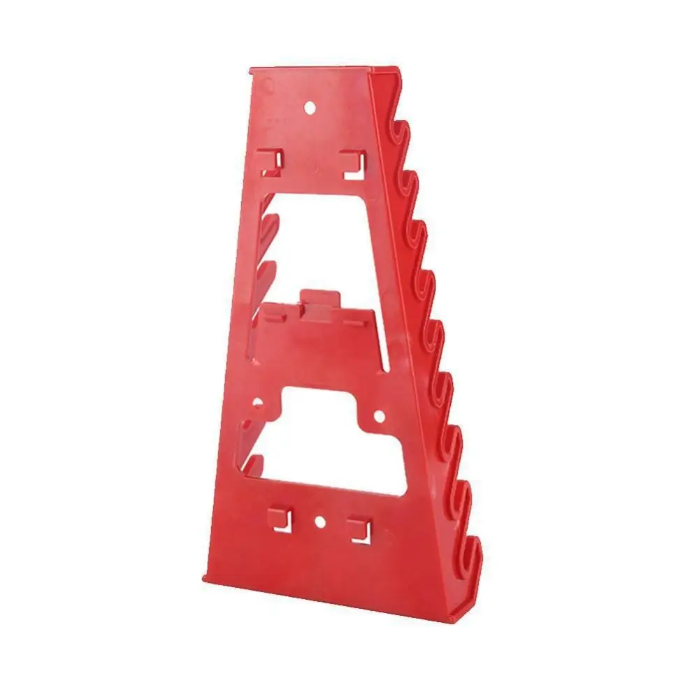 Plastic Tool Rack Wrench Holder Organizer Wall Mounted Tray Rack Workshop Storage Tools Cabinet Sorter Standard Spanner Holders