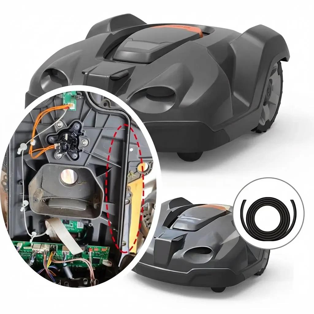 Housing Gasket Sealing Strip For Robotic Lawn Mower Optimal Sealing Robust Dimensional Stability Easy Installation