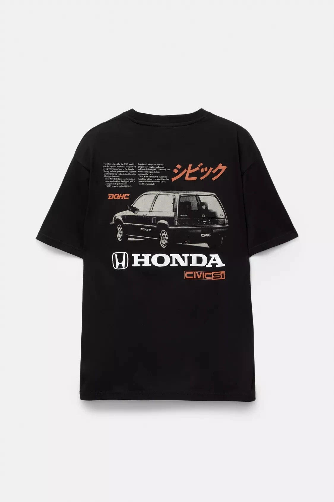 تي شيرت صيفي من القطن التذكاري لمروحة السيارة مطبوع بنمط هوندا للترفيه اليومي في الهواء الطلق متعدد الاستخدامات #2