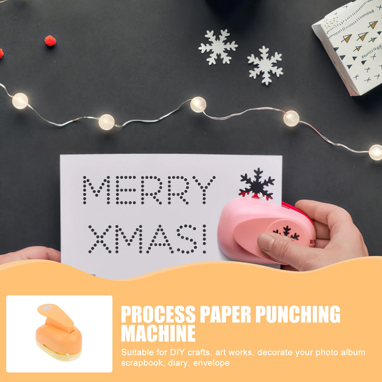 

High Quality Manual Paper Punch for DIY Handmade Crafts Scrapbooking Card Making Photo Albums Diaries Envelopes Decorative Tags
