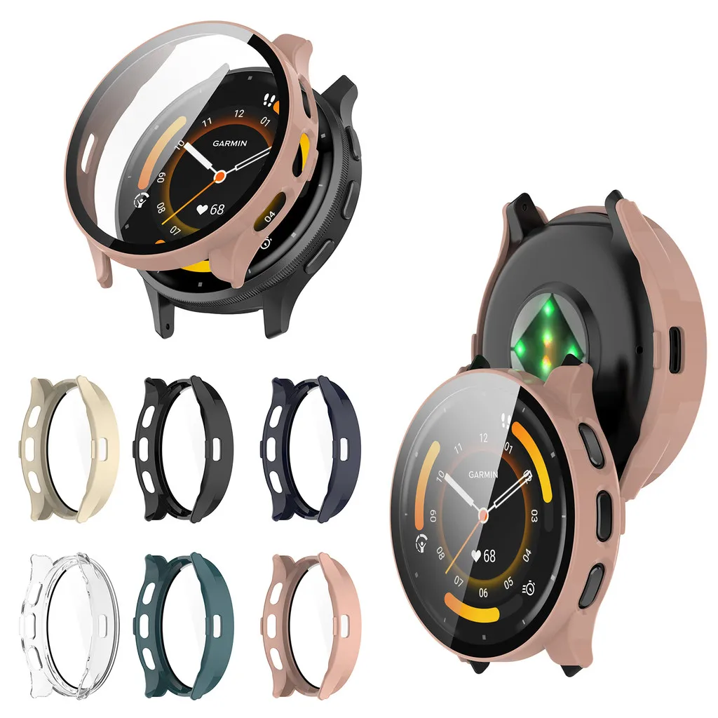 Gehard Glas + Case Voor Garmin Venu3 Venu3S 41mm 45mm Rondom Screen Protector Hard PC bumper SmartWatch Cover Anti-kras