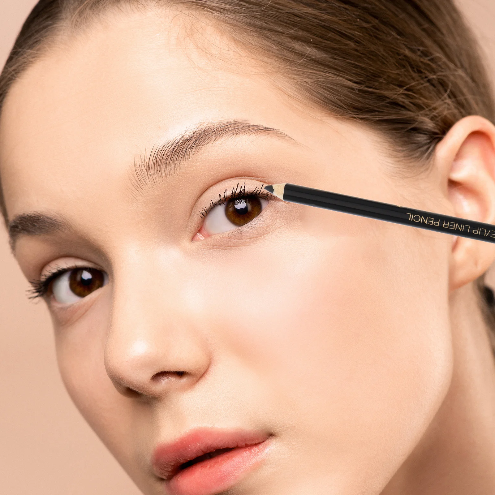 12Pcs Portable Eyebrow Pencil Waterproof Dual Use Eyeliner Eyebrow Pen Builtin Sharpener Matte Finish Women Makeup Brow Pencil