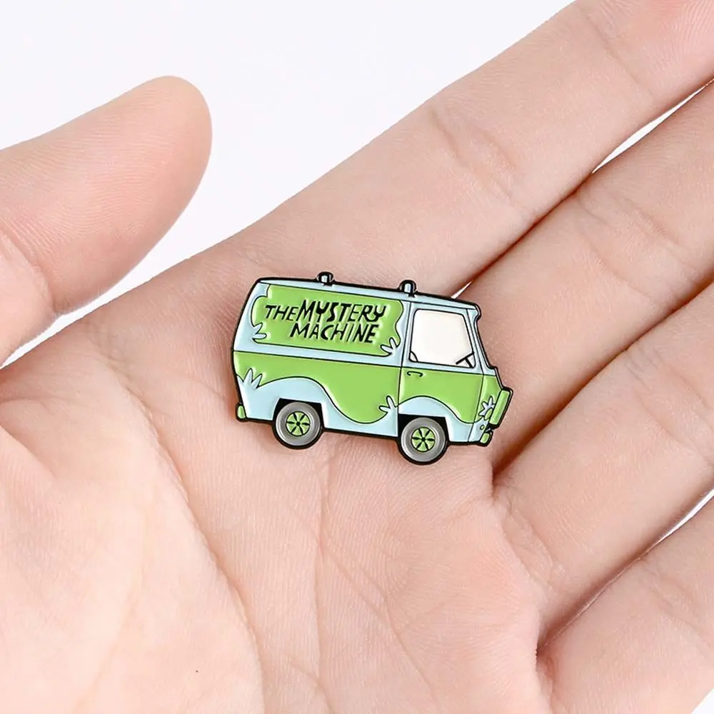 

THE MYSTERY MACHINE Travel Commemorative Badge Pin Collar Brooch Scooby Bus Brooches Enamel Pin Lapel Brooch Brooches Pin