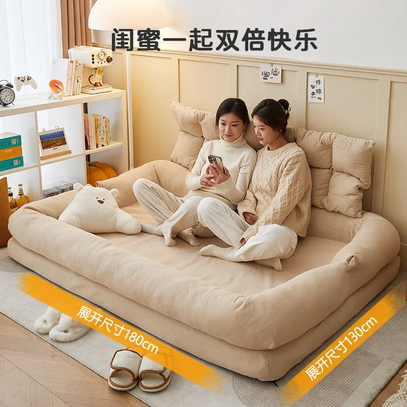 

Lazy sofa reclining sleeping tatami single double Internet celebrity rental room bedroom small sofa human kennel