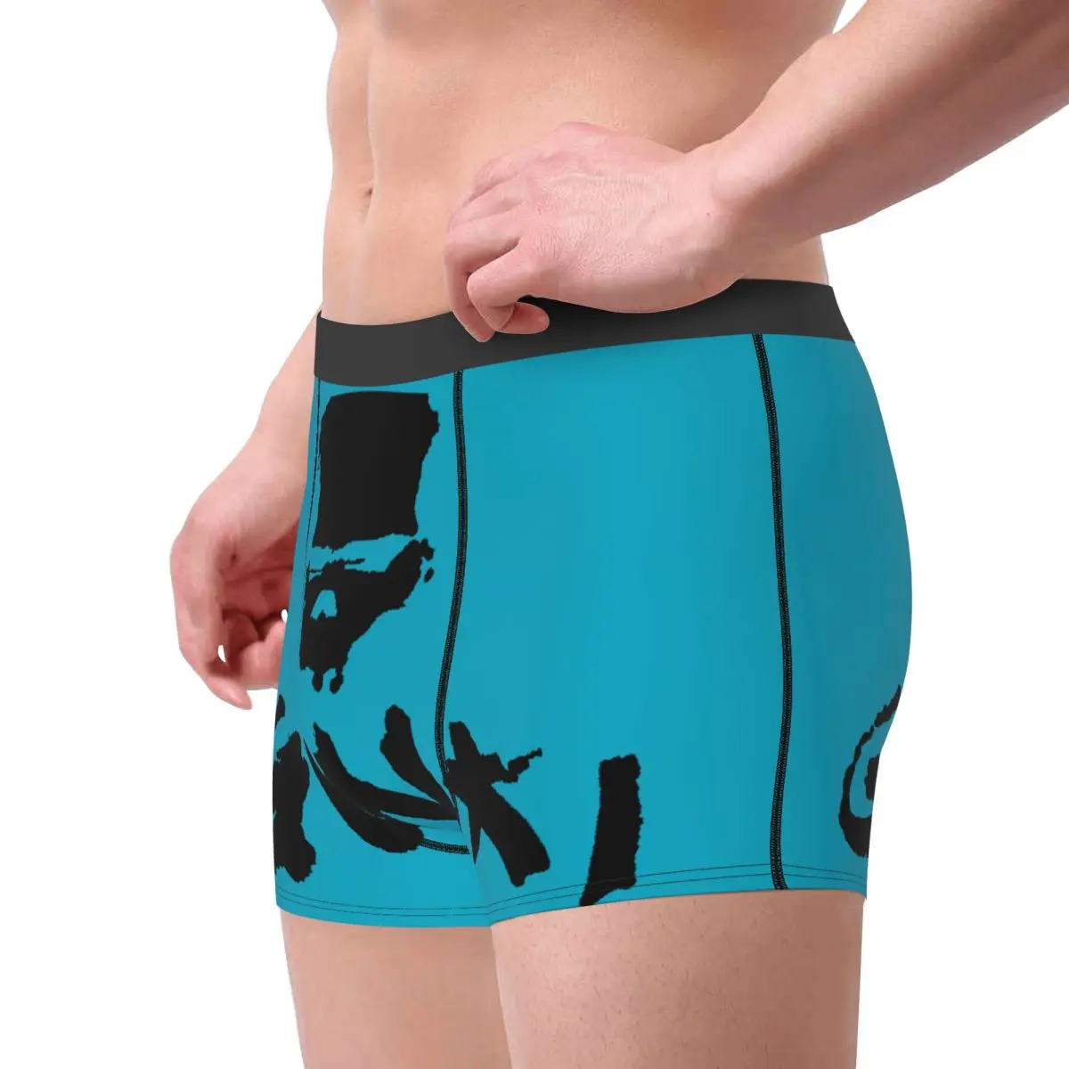 Cool Gunkis Fish Boxers Shorts Panties Male Underpants Comfortable Fishing Rod Briefs Underwear