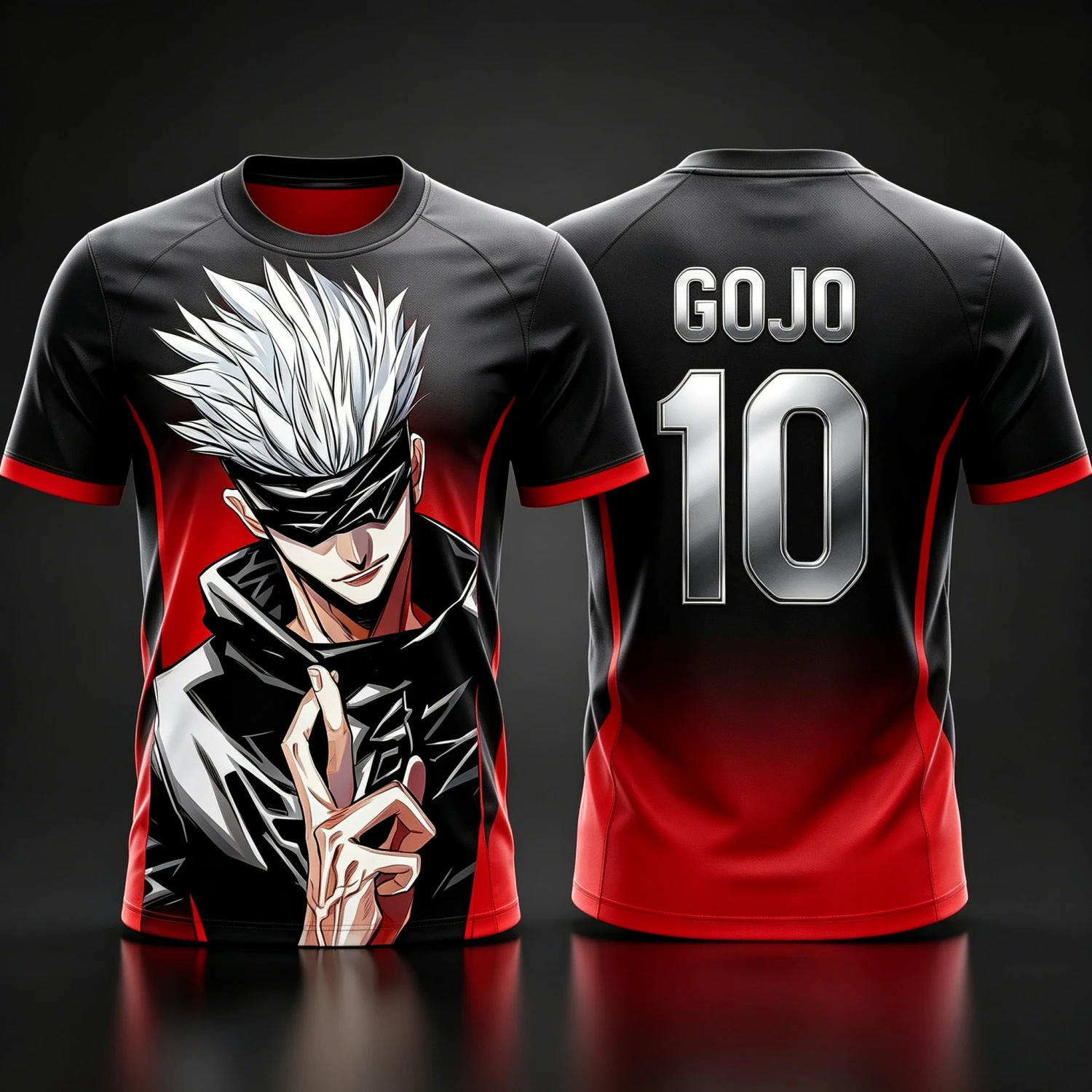 2026 Summer Jujutsu Kaisen Retro Cosplay T-shirt Men's 3D Printed Jiu Jitsu Short-sleeved Family Unisex Children's Sports Shirt