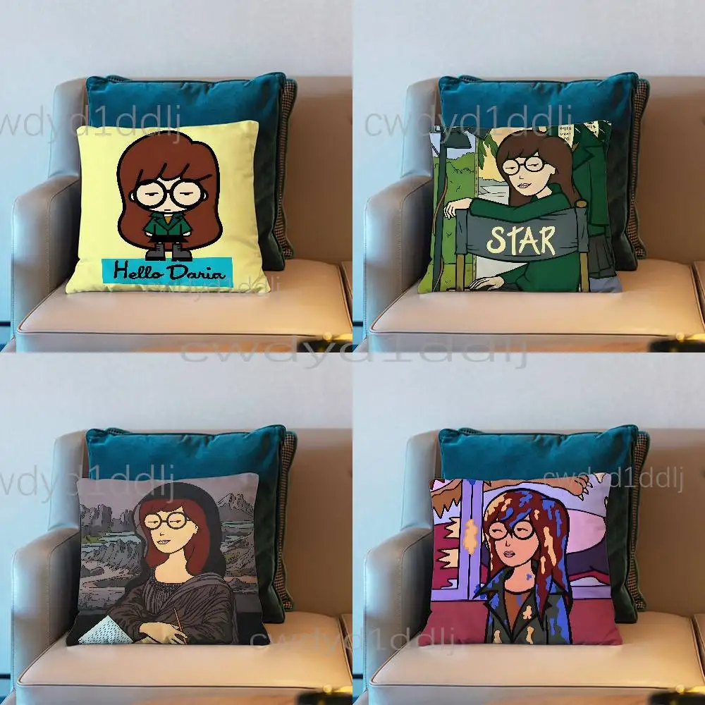 

D-Daria Pillow Case Cover Square Sofa With For Pattern Comfortable Cushion suitable Of Room