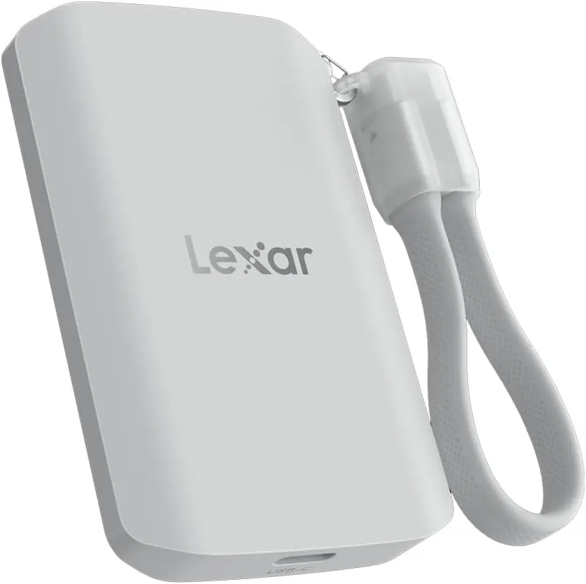 1TB Magnetic External SSD, 2000MB/s, USB-C, Compatible with iPhone 15/16, PC, Mac, Silver