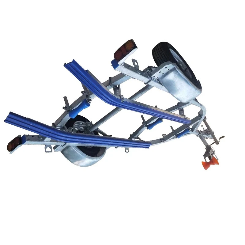 Boat Trailer Motorboat Fishing Trailer Spot Large Bearing Capacity Rubber Luya Boat Assault Boat Trailer