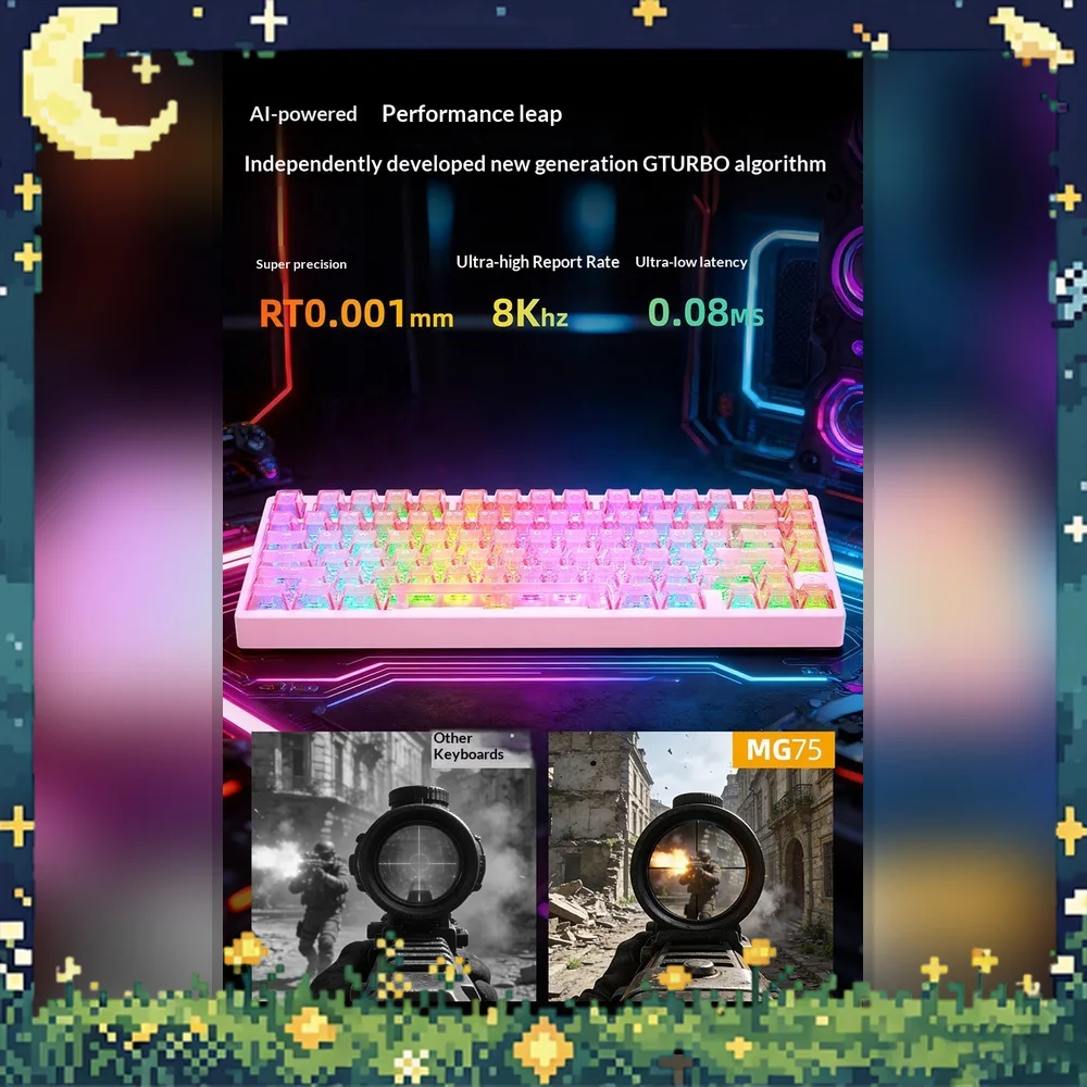IROK MG75 Series Magnetic Switch Gaming Keyboard CNC Aluminum RGB Rapid Trigger Wired