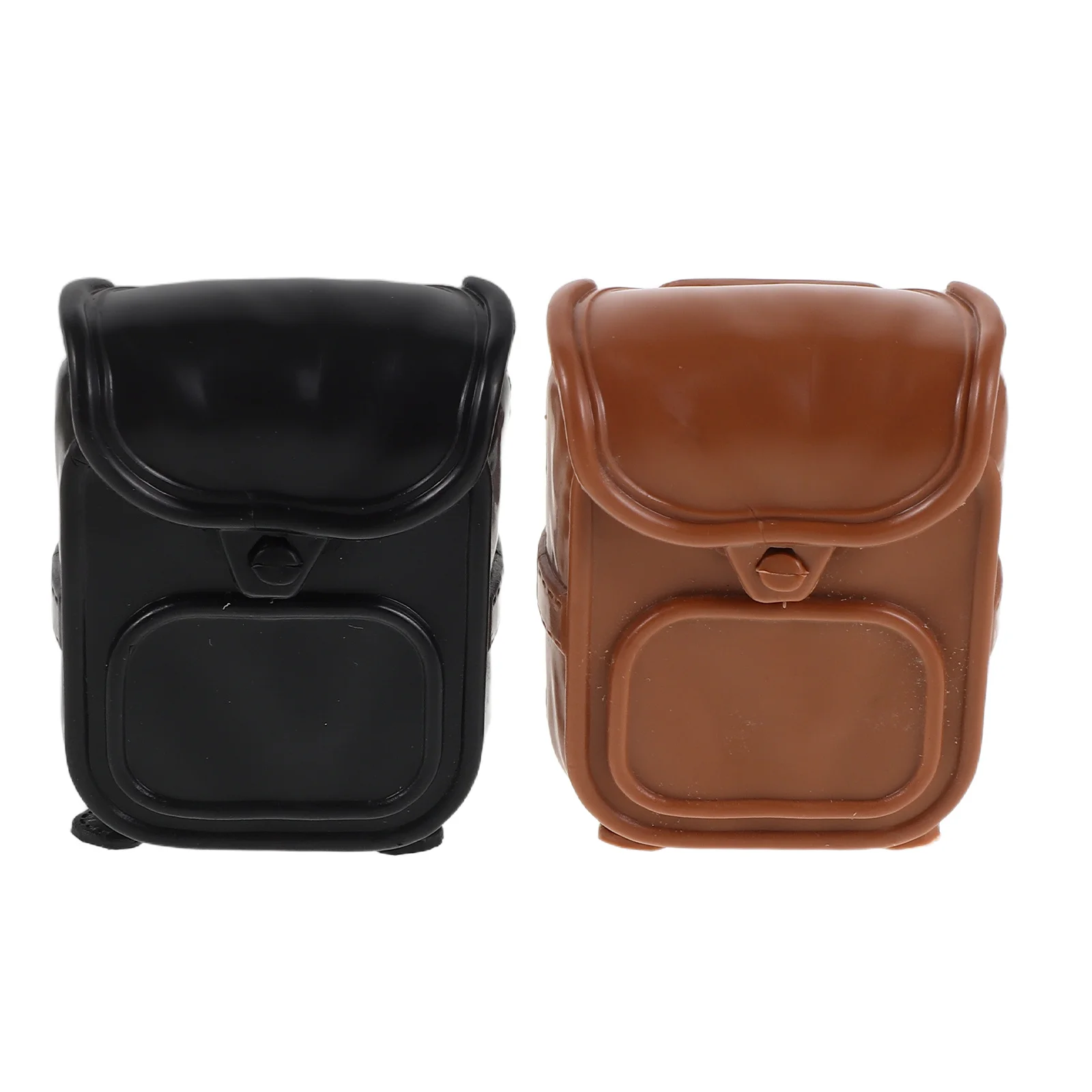 

2Pcs Mini Backpack Miniature School Bag Novelty Pretend Play Accessories Small Adjustable Shoulder Bag Festival Dress Up