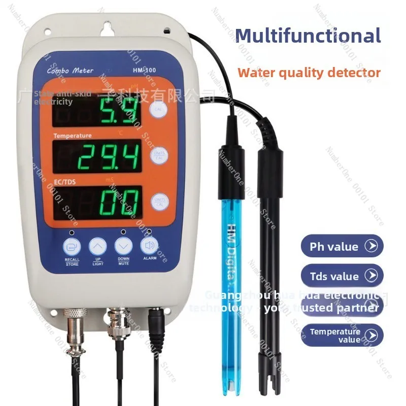 Multi-parameter Water Quality Detector 4-in-1 Function TDS/PH/EC/TEMP Water Quality Analyzer