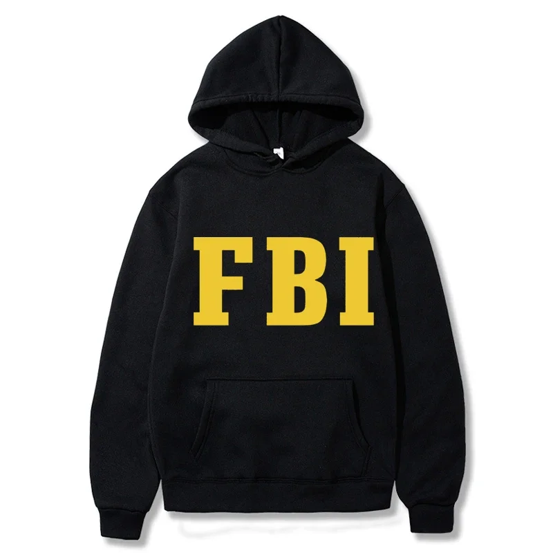 

Men Hoodies Long Sleeved Hoodie FBI Printing Men Womens Hoodies Tracksuits Jogger Pants thick Warm Clothes Men Hoodie