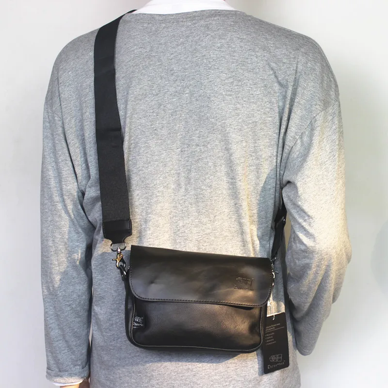 

Threebox Street Style Youth Shoulder Crossbody Bag Men's Women's Small Square Fashion Retro Backpack Korean Version Men's Bag