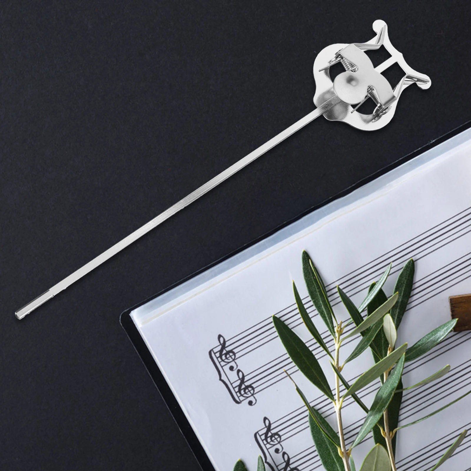 

Portable Music Stand Clip Sturdy Trumpet Holder Lyre Sheet Paper Clips Metal Lightweight Foldable Musical Instruments Accessory