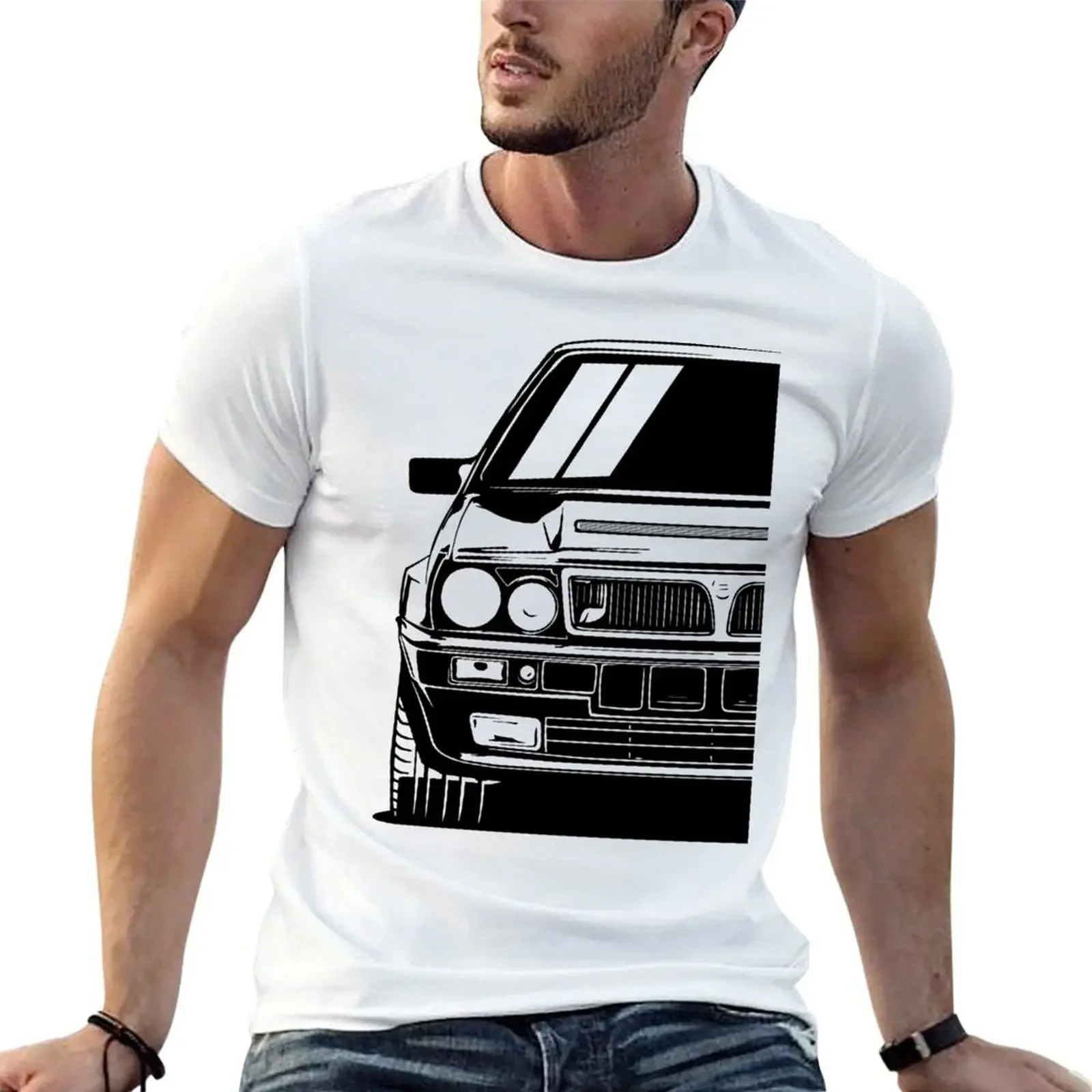 Car Art of a Classic 1990 Lancia Delta HF Integrale 16v T-shirt aesthetic clothes anime clothes heavyweight t shirts for men