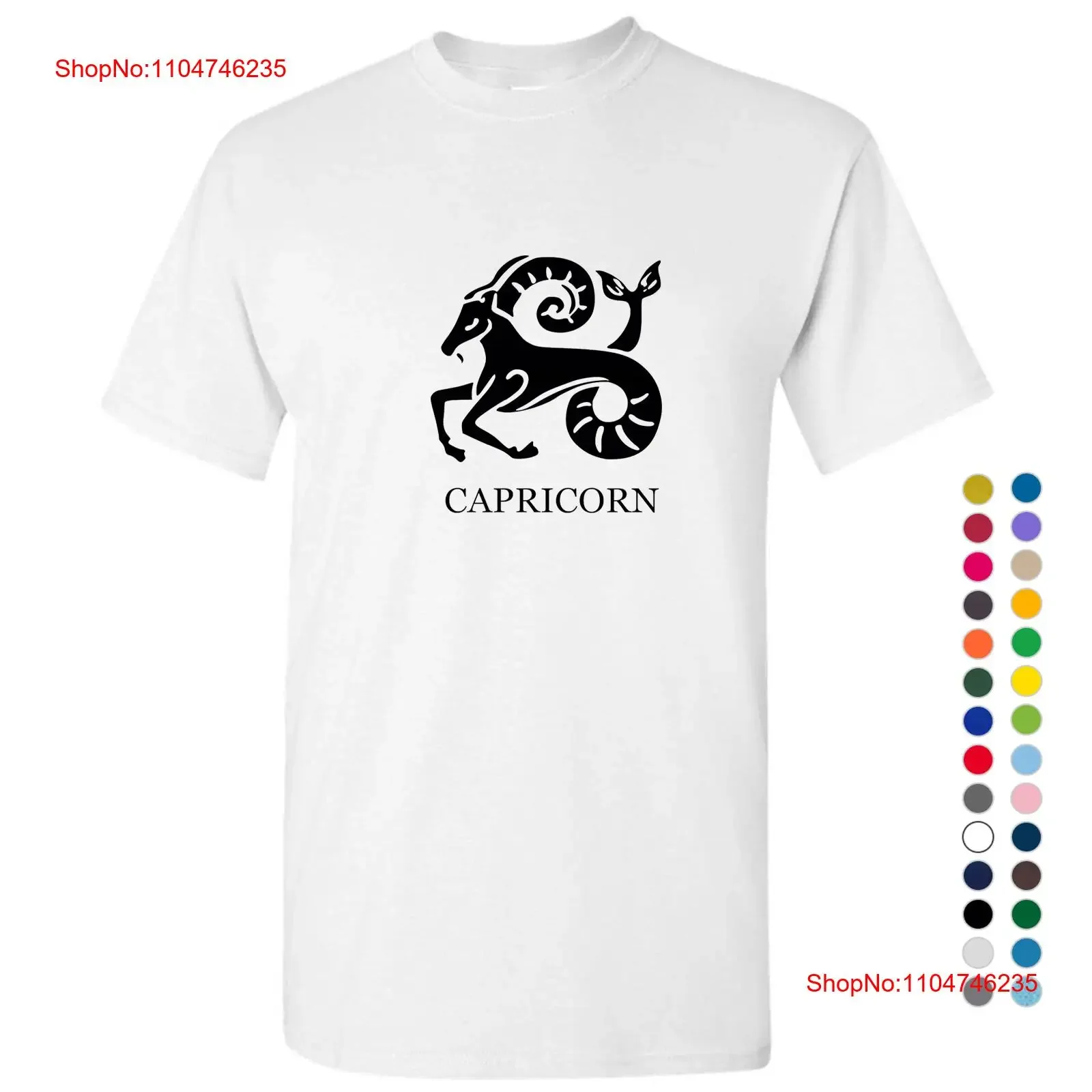 Capricorn Zodiac Horoscope Astrological Black Sign Men T Shirt Top S 5XL vintage Washed Casual Top For Everyday Wear Versatile