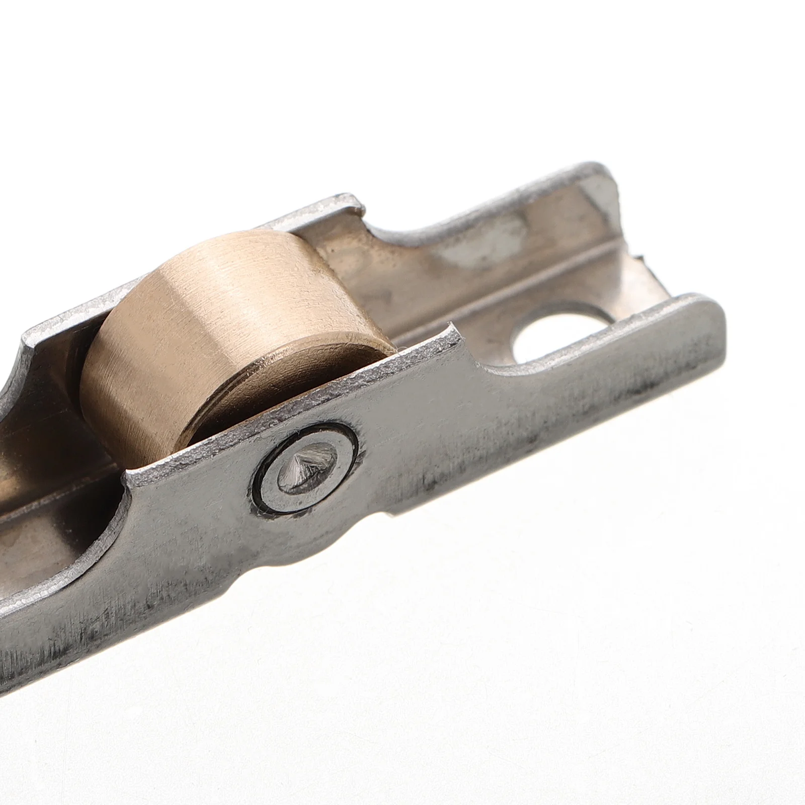 مجموعة واحدة من بكرات باب الشاشة المنزلقة المصنوعة من الفولاذ المقاوم للصدأ، متينة وخفيفة الوزن، بديلة لباب شاشة الفناء، عملية سلسة وهادئة #5