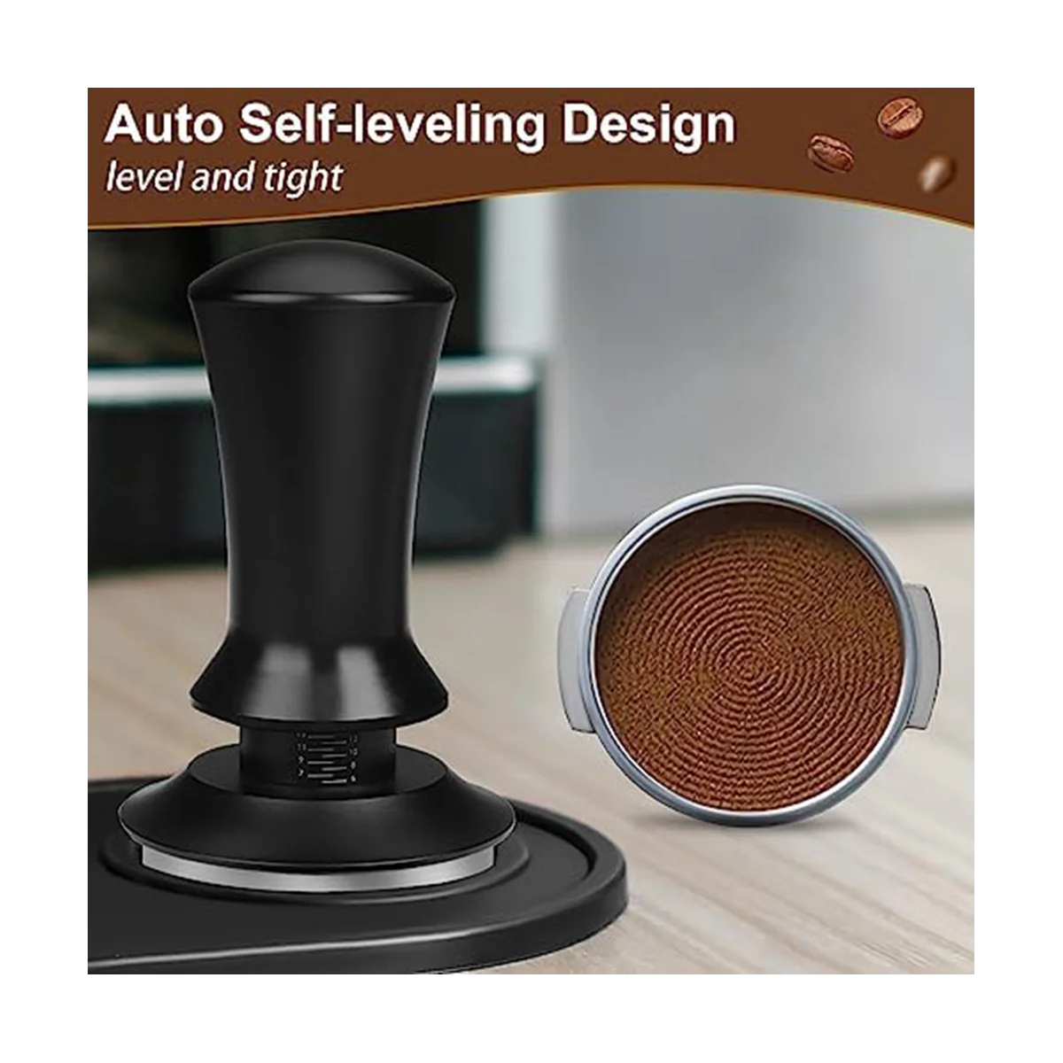 A14G-مكبس قهوة اسبريسو 53 ملم، مجموعة مكبس اسبريسو ذات ضغط ثابت محملة بنابض، لمحبي قهوة باريستا