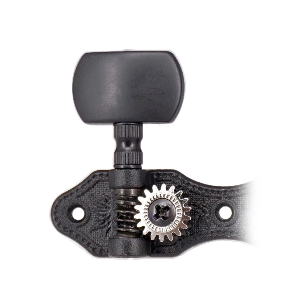 One:One8 Gear Ratio Classical Guitar Tuners Open Frame Style Black Color Tuning Key Pegs Metal Classical Guitar Machine Heads
