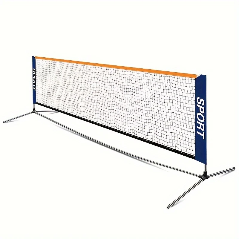Filet d'entraînement portable 3M multi-usage pour pickleball, tennis et badminton, installation rapide, léger, pliable, en tissu PE, sans cadre