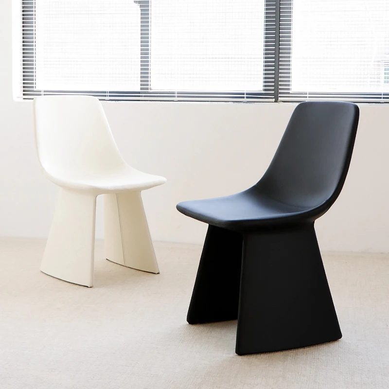 

Italian minimalist home without armrests, simple restaurant back chair book table chair makeup chair
