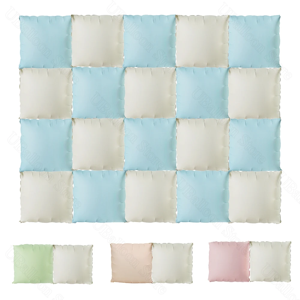 Ballons Carrés en Aluminium pour ixPréChristophe, Décor d'Arrière-Plan, Bleu, Rose, Beige, Crème, Boho, Anniversaire, 5/10 Pièces