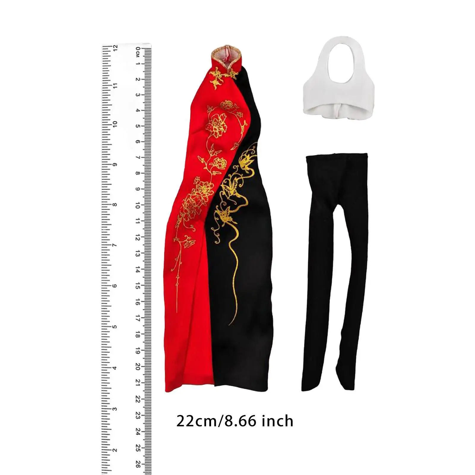 1/6 Scale หญิง Cheongsam รูปเครื่องแต่งกายสําหรับตัวเลขการกระทํา