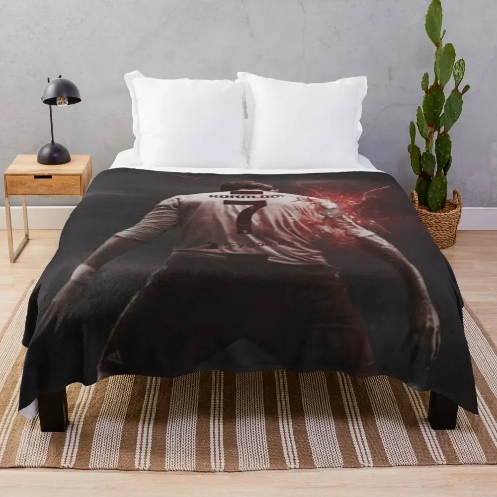 

Christiano Rnolado Theme Throw Blanket Flannel Blankets Sofas Of Decoration Blankets