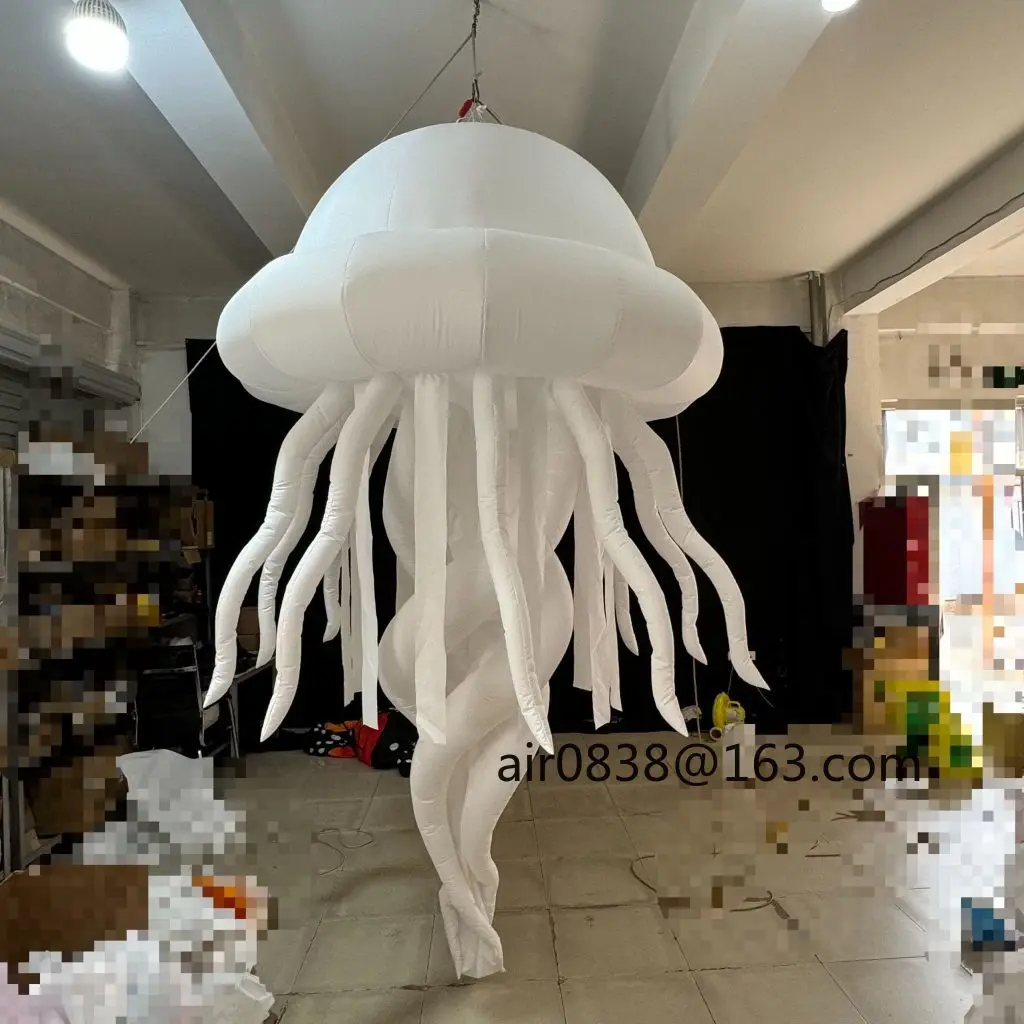 Hanging Inflatable LED Jellyfish Colorful Inflatable Medusa Balloon for Event Party Shopping Mall Decoration