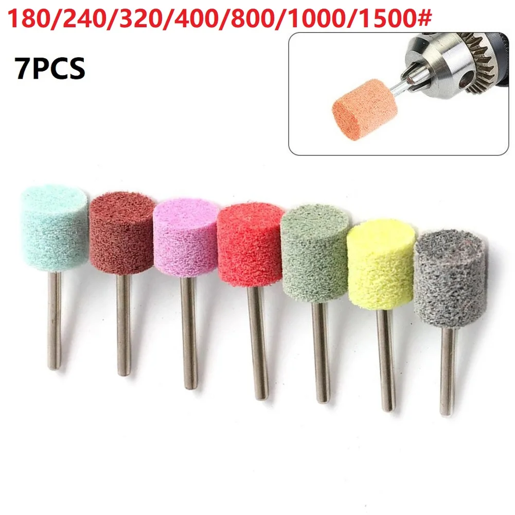 Brand New Polishing Grinding Head Rotary Tool Non-woven Nylon Fibre Polishing Grinder 180/240/320/400/800/1000/1500#