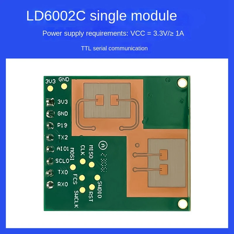 مستشعر رادار موجة ملليمتر غير ملامس ، كشف السقوط ، LD6002C ، Fmcw ، 60G