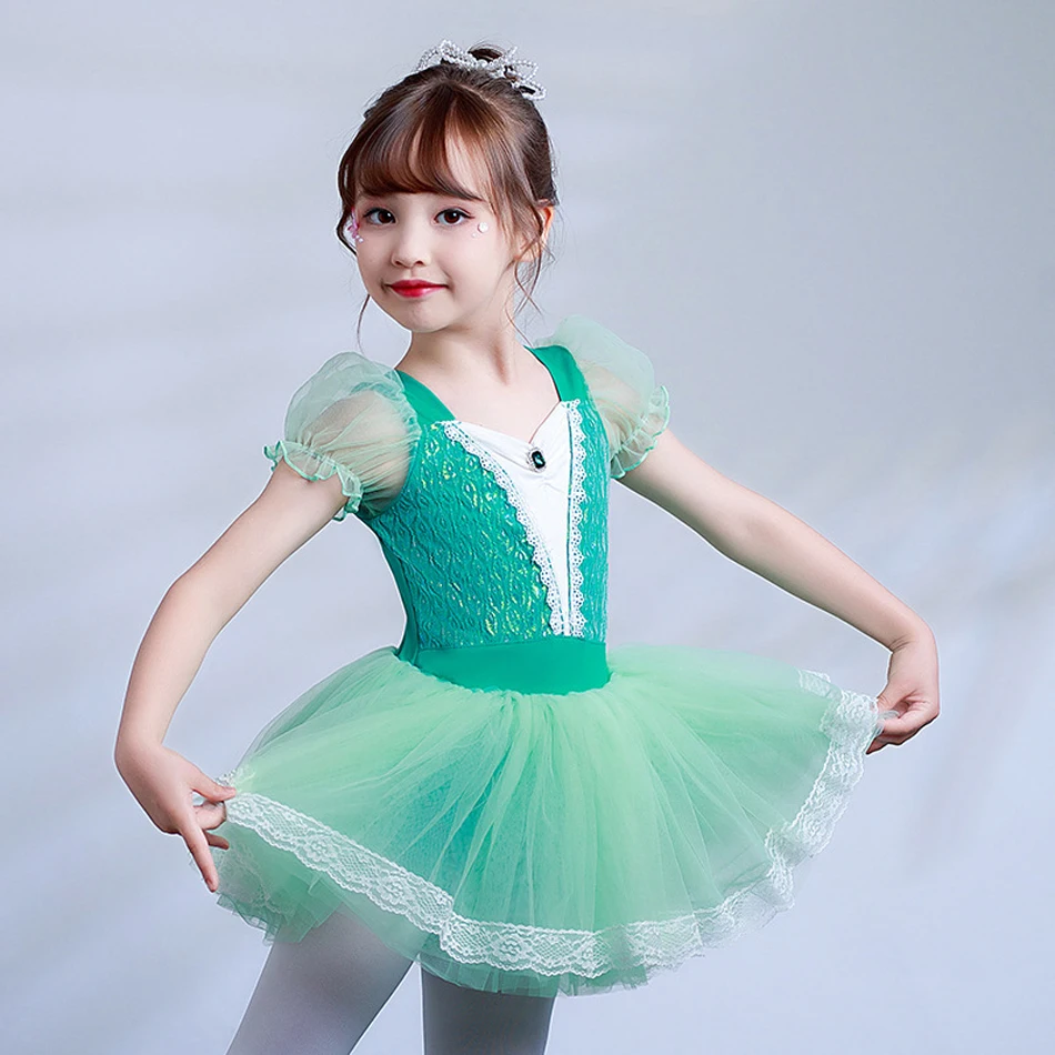 Kids Anna Cinderella Aurora Cosplay Princess Dress Girls Ballet Performance Dance Costume Children Festival Party Clothes