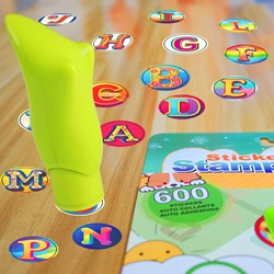 Sticker Stamper For Kids 3 Years+，600 DIY Animal Stickers，Children’S Gift，Fidgets Toys，Kids'S Early Education Toys