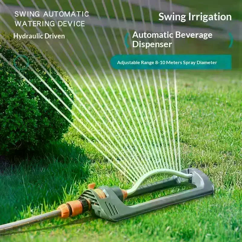 Automatic Lawn Swing Sprinkler 19 Nozzle Garden Sprayer Watering Agriculture Watering Garden Irrigation Sprinkler