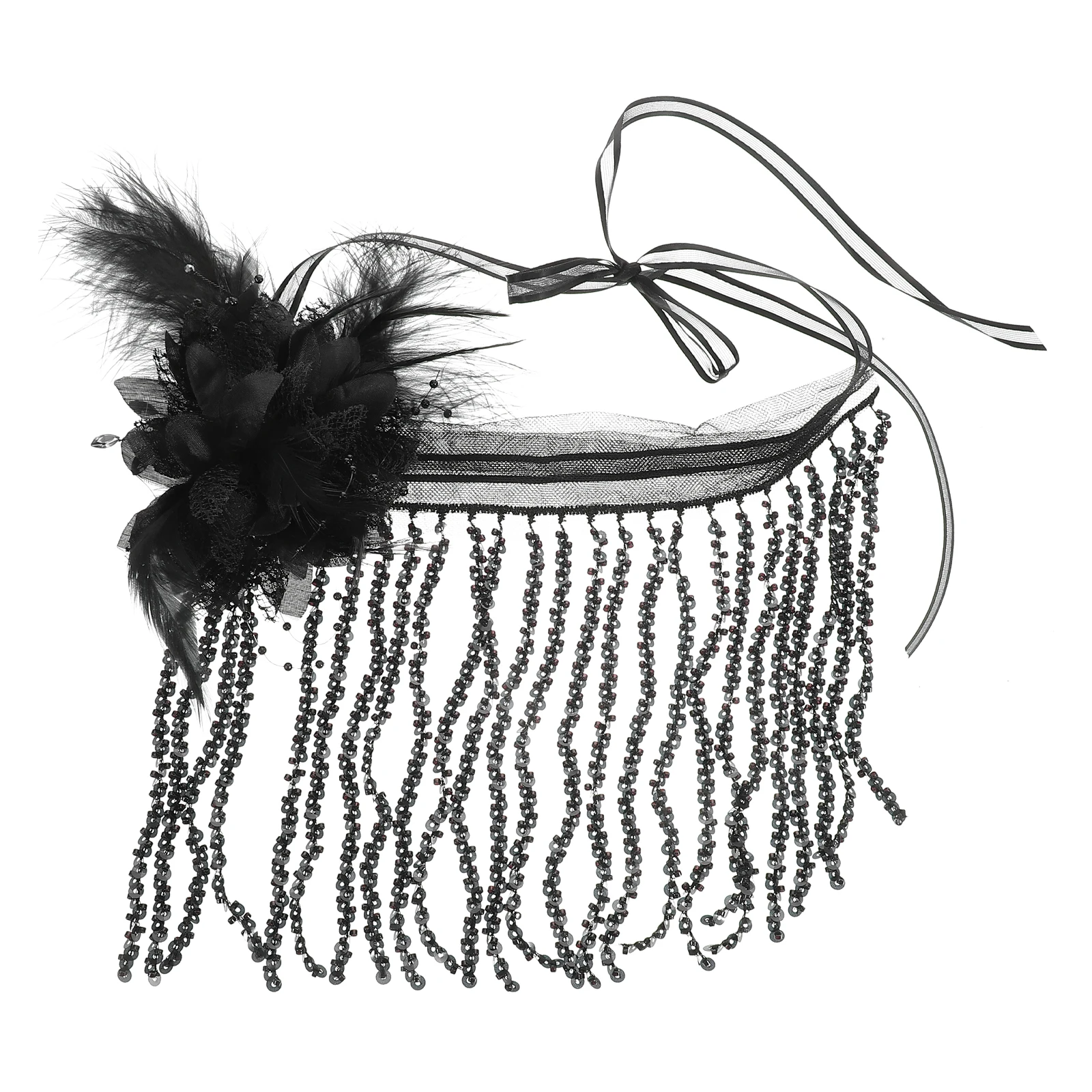 

Accessories Black Tassel Rhinestone Masquerade Face Mask Punk Style Party Costume Cosplay Gras Mask