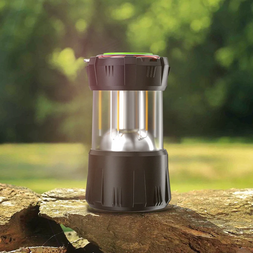 Camping Lantern, Battery Powered Camping Lights, 9 Lighting Modes, IP65 Waterproof Rechargeable LED Flashlight