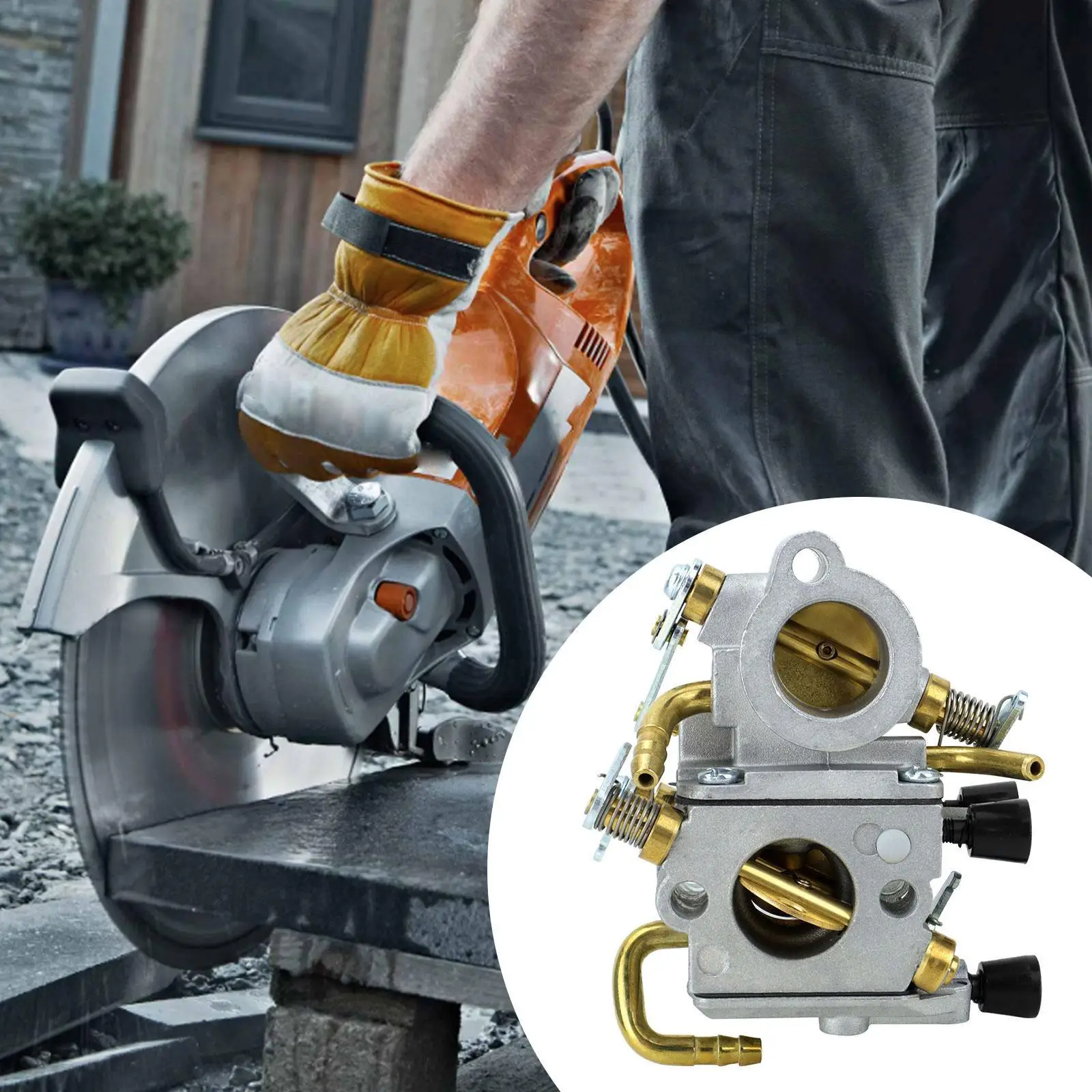 Kit de carburateur facile à installer, accessoires de remplacement Direct robustes pour scie à tronçonner le béton TS410 TS420Z TS410Z TS420