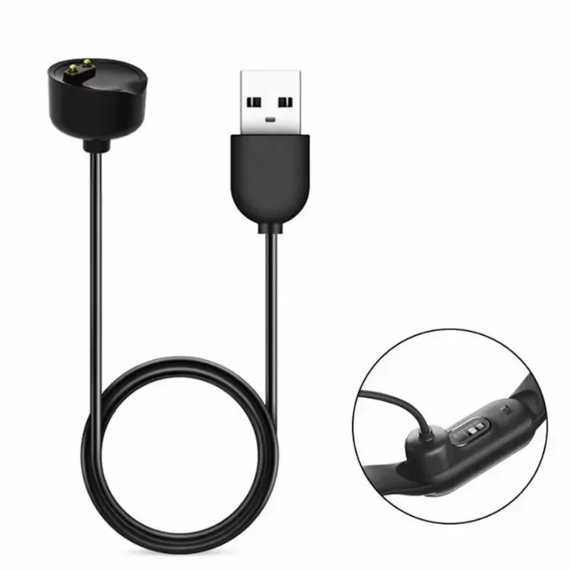 Magnetic Charge Cable for Smart Band Fitness Tracker USB Replacement Charger 2 Pin Pogo Cord Portable 1 Meter Safety