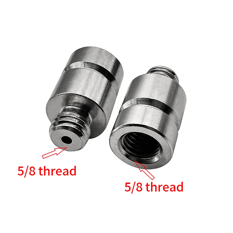 

2pcs NEW Stainless steel 30mm length GPS RTK Adapter Prism Adapter 5/8 x 11 thread for Total Station prism surveying Geography