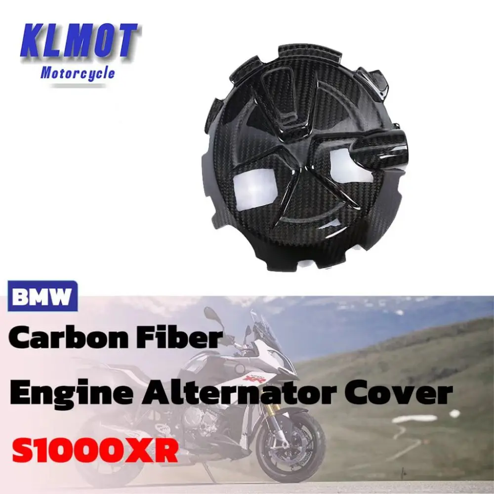 For BMW S1000XR 2021 2022 2023+ 3K 100% Carbon Fiber Motorcycle Accessories Engine Alternator Cover Guard Fairing Kits Parts